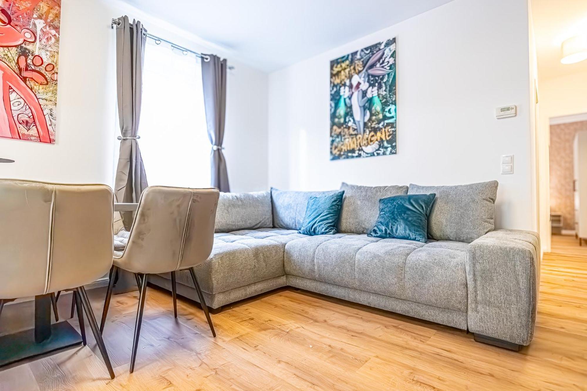 Charming 1Br And 1Lr Apt Modern Design Donaustadt Wien Eksteriør billede