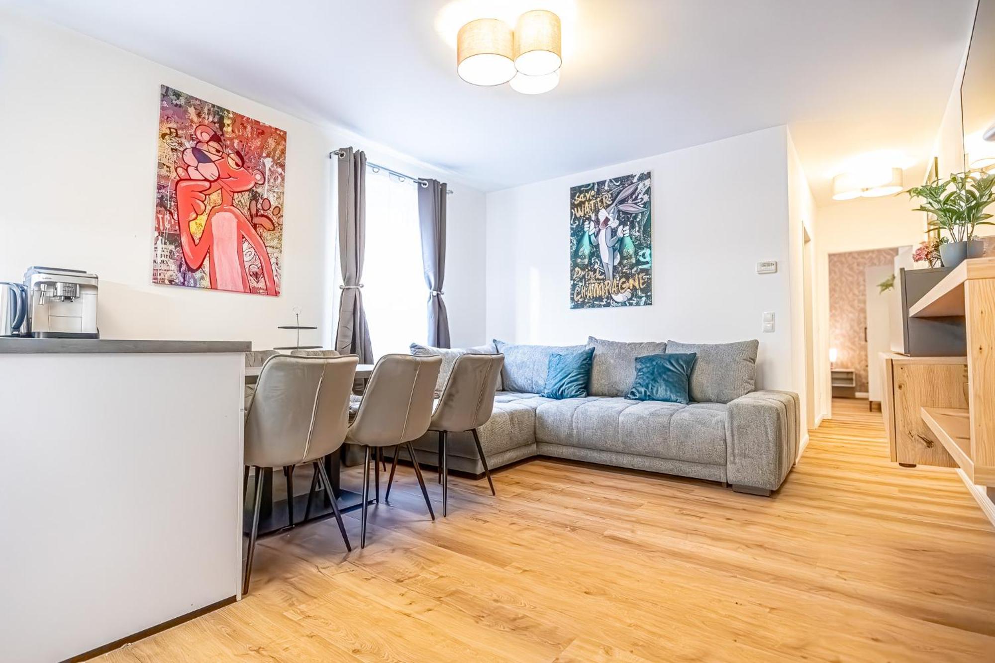 Charming 1Br And 1Lr Apt Modern Design Donaustadt Wien Eksteriør billede