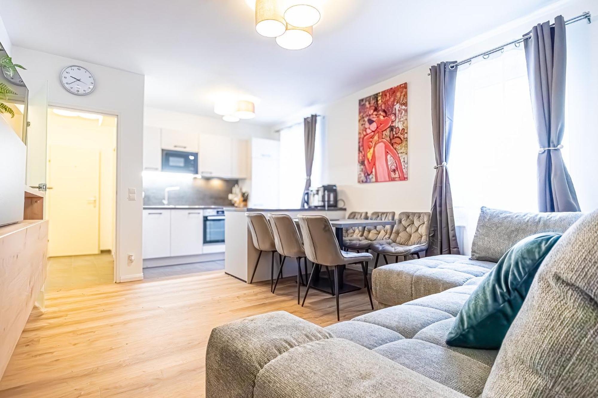 Charming 1Br And 1Lr Apt Modern Design Donaustadt Wien Eksteriør billede