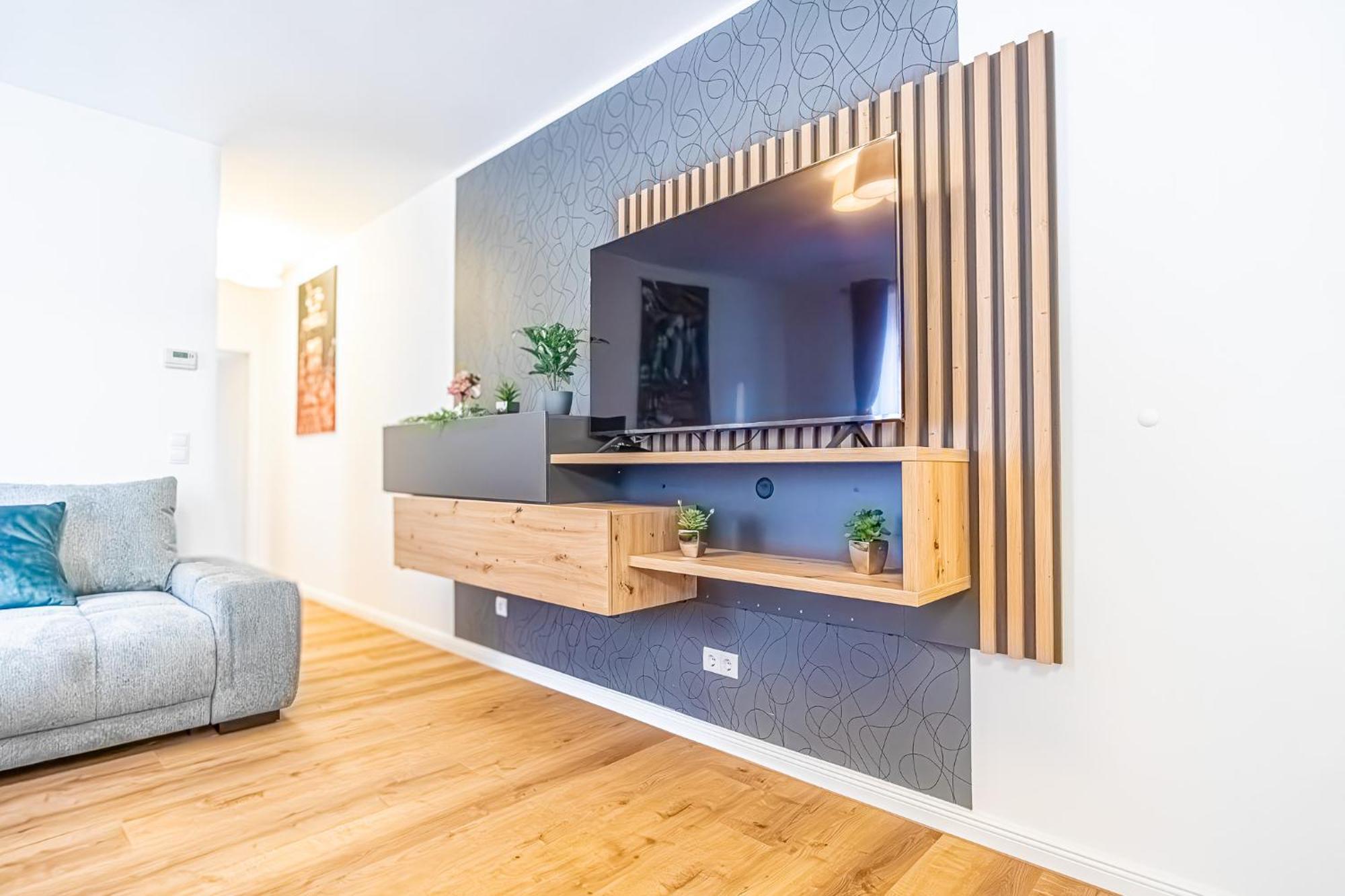 Charming 1Br And 1Lr Apt Modern Design Donaustadt Wien Eksteriør billede